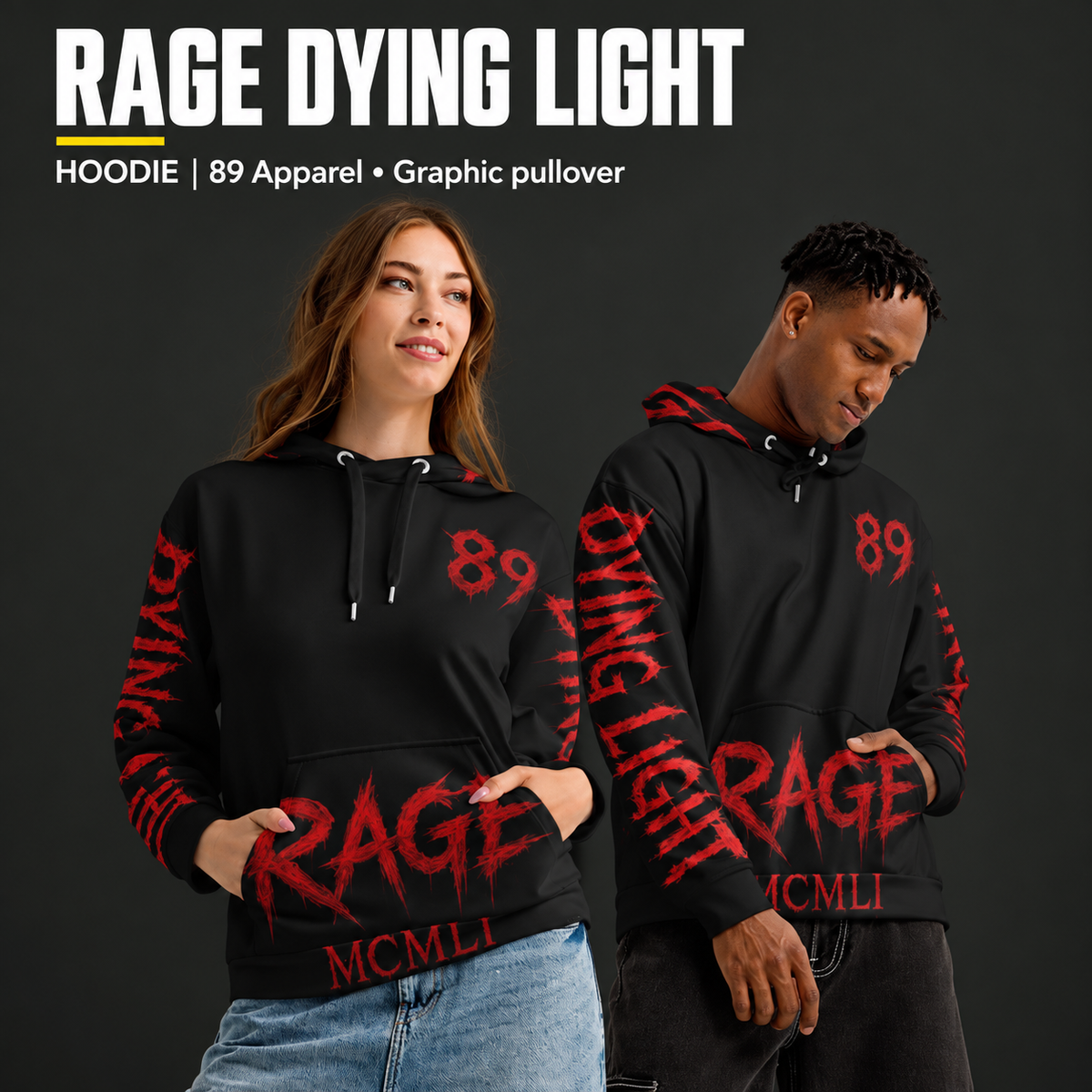 89 Apparel - Rage Dying Light - Premium Hoodie
