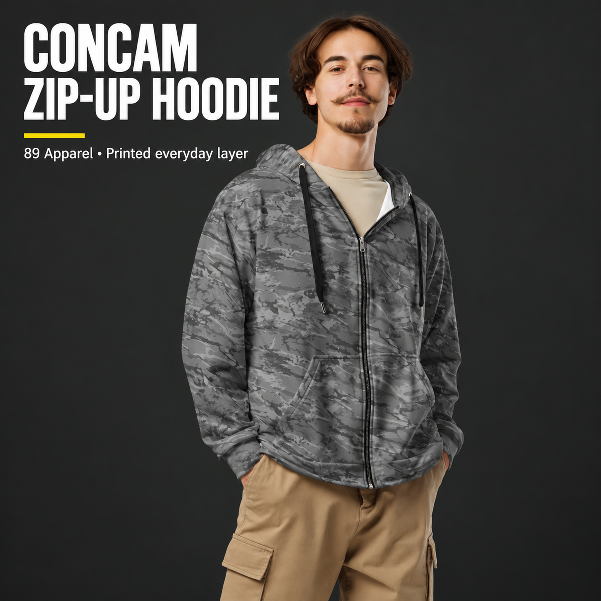 89 Apparel - ConCam - Premium Zip Up Hoodie
