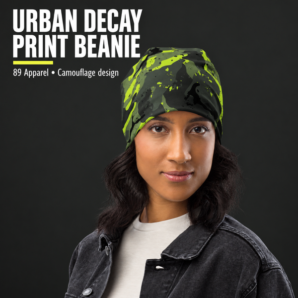 89 Apparel Urban Decay Print Beanie