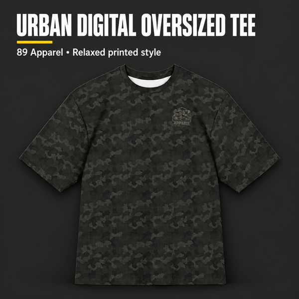 89 Apparel Urban Digital Oversized Tee