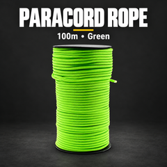 100m Outdoor Paracord Survival Rope - Green