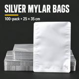 Aluminum Foil Mylar Food Vacuum Seal Bags - 25 x 35cm (100 Pack) — charcoal product hero