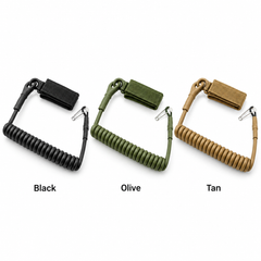 Black olive and tan gear lanyard colour options