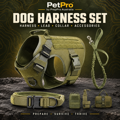 Tactical Dog Harness Set – Adjustable Performance Fit | PetPro