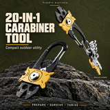 20‑in‑1 Carabiner Multi‑Tool – Compact Utility | PrepPro