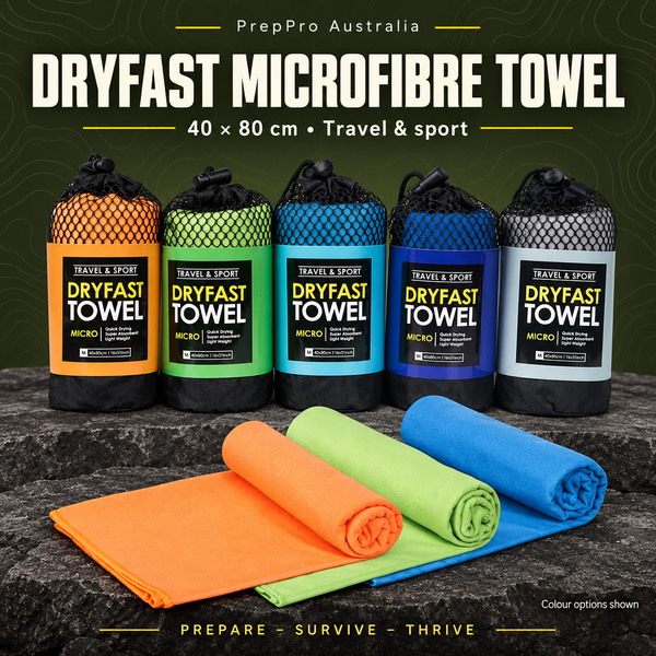 DryFast Microfibre Travel & Sport Towel 40×80cm