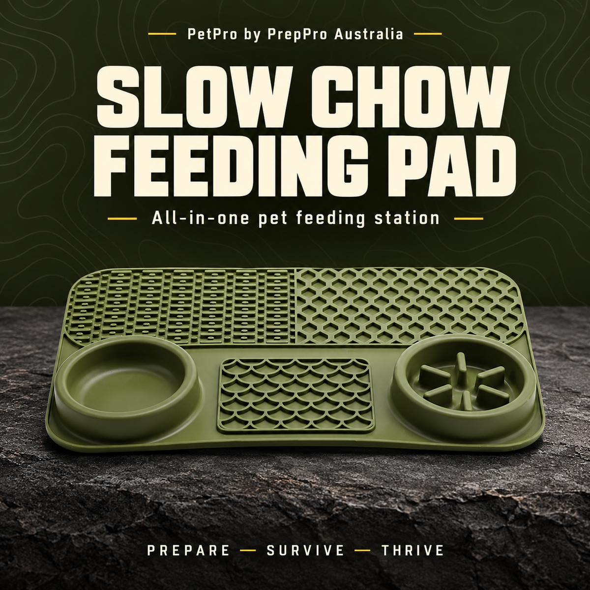 Slow Chow Feeding Pad – All‑In‑One Pet Feeding Station