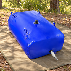 110L Heavy-Duty Water Bladder Bag at a campsite