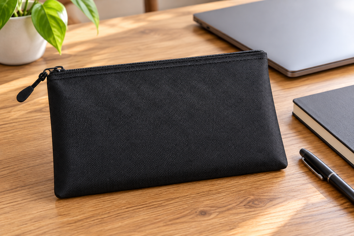 Fireproof document bag — home office desk