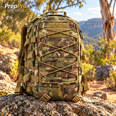 Multicam 36L pack on an Australian bushwalking trail