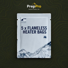 On Track Flameless Heater Bags (5‑Pack) – Heat Meals Anywhere – complete product in square layout