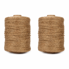 Natural Jute Twine - 2 x 152m Rolls (304m Total)