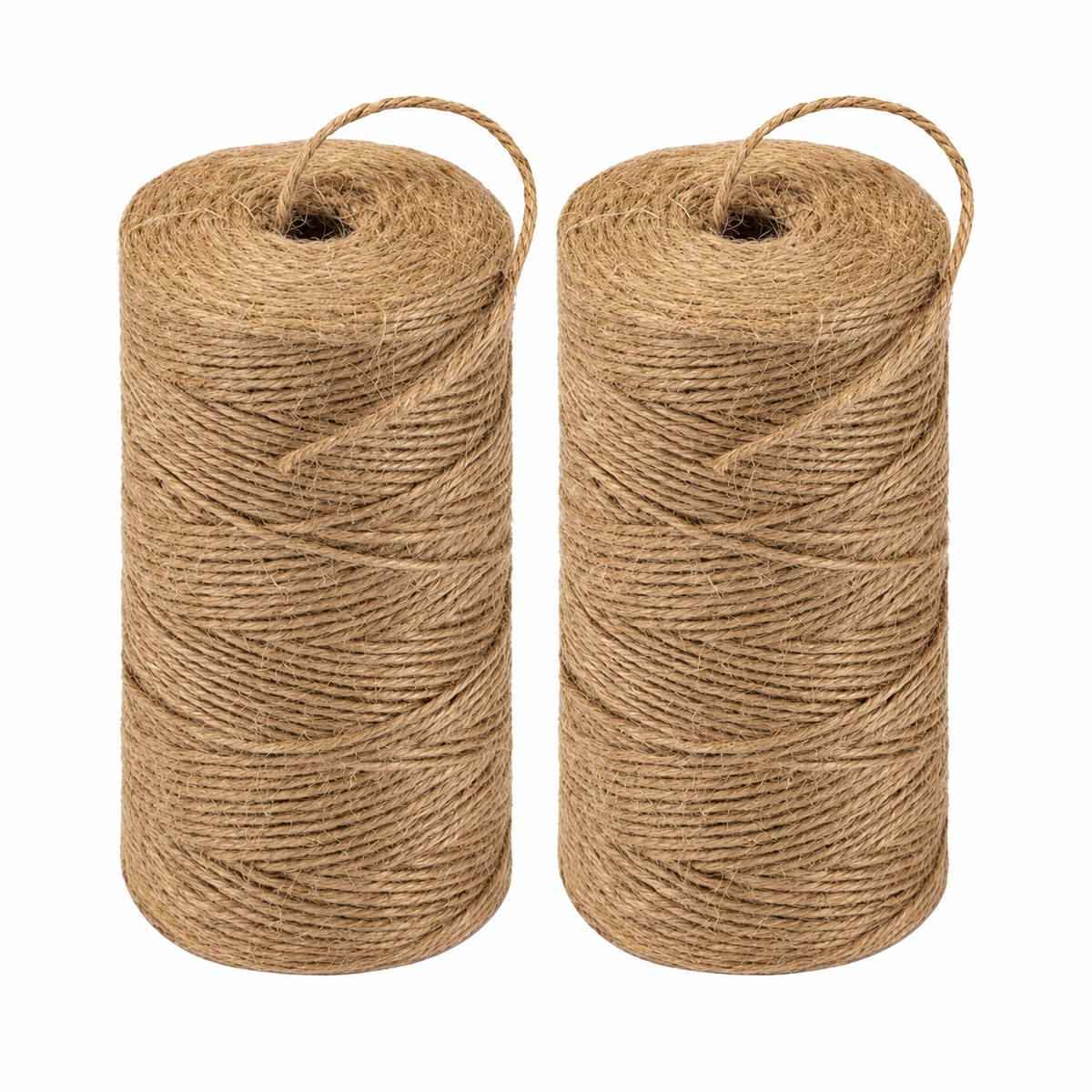 Natural Jute Hemp Rope - 2 x 200m Rolls