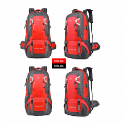60L Waterproof Outdoor Hiking Backpack Camping Outdoor Trekking Bag(Red) – complete product in square layout