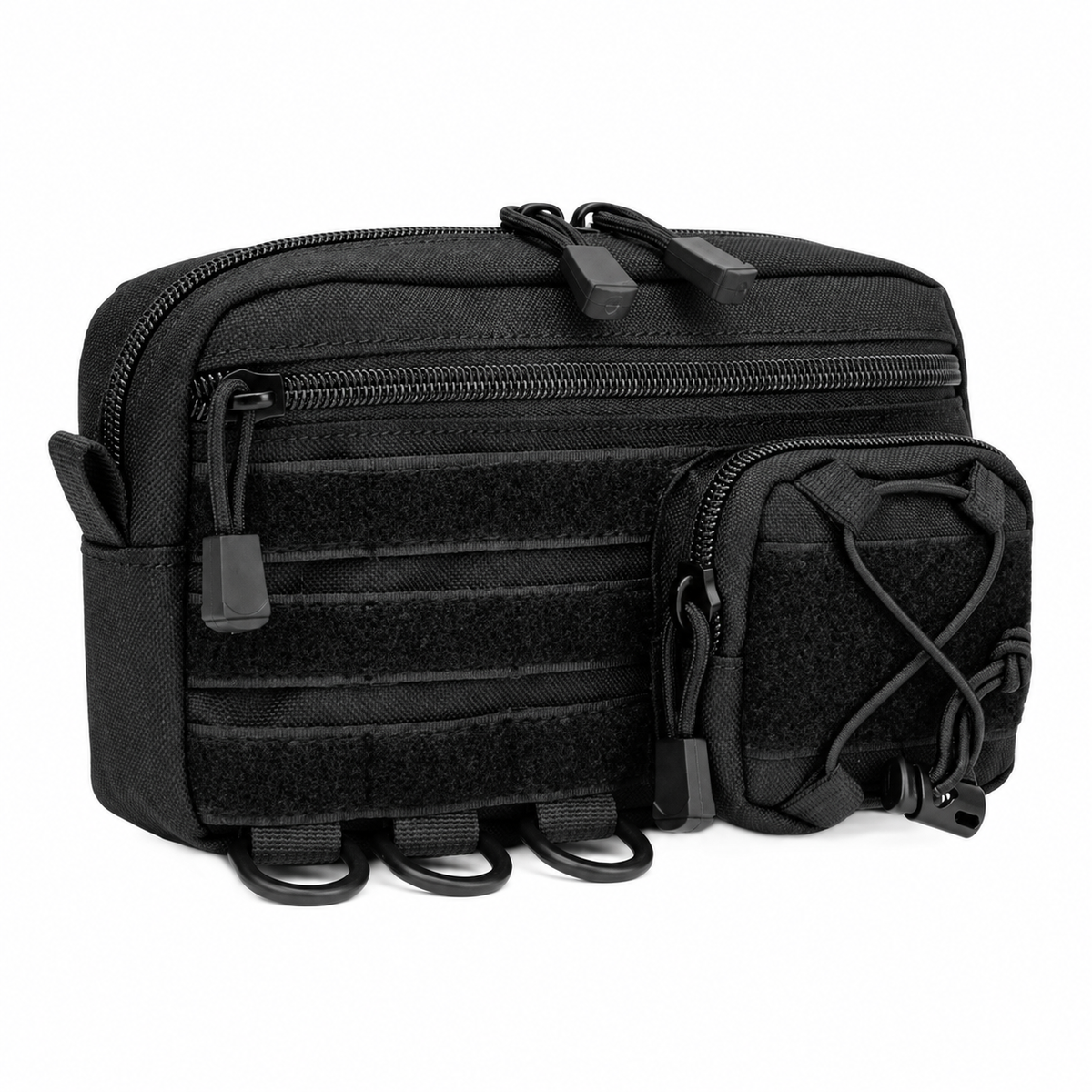 Bike Bag / Fanny Pack Organiser, Waterproof Oxford – complete product in square layout