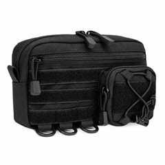 Bike Bag / Fanny Pack Organiser, Waterproof Oxford – complete product in square layout