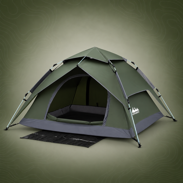 Weisshorn 2 Person Pop-Up Camping Tent with Rainfly, PU3000mm