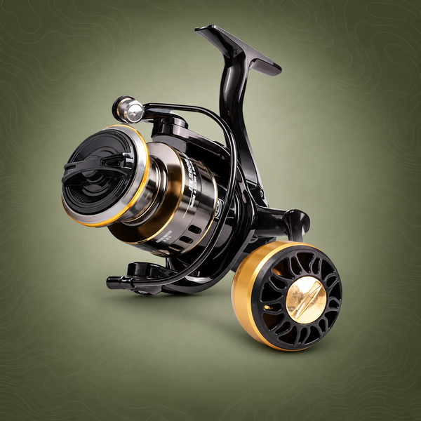 Foldable Handle Spinning Fishing Reel, 6000 Size