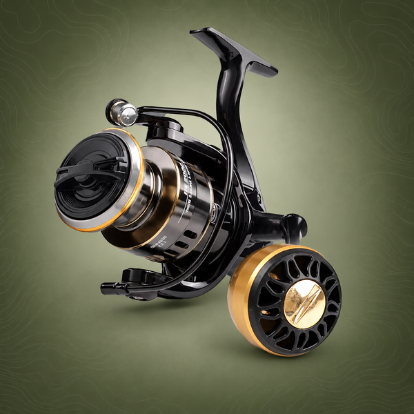 Foldable Handle Spinning Fishing Reel, 4000 Size