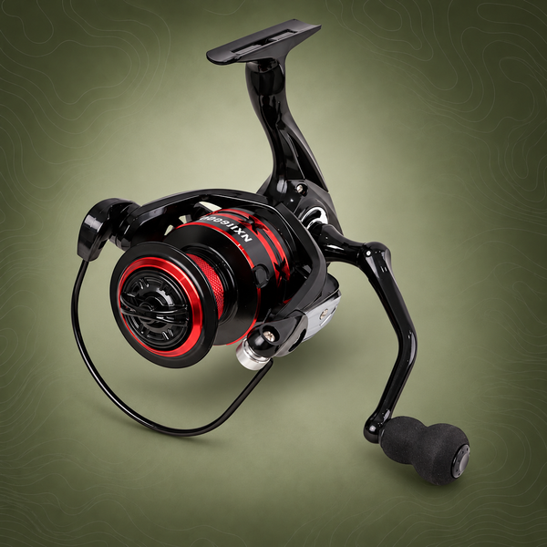 All Metal Spinning Fishing Reel, 4000 Size, Red