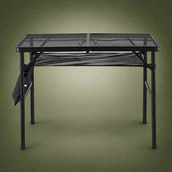 Gardeon BBQ Camp Table, Folding Mesh Top, 90 x 60 x 66cm