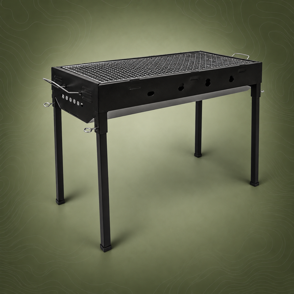 Large Portable Charcoal BBQ Grill Set, Japanese Style