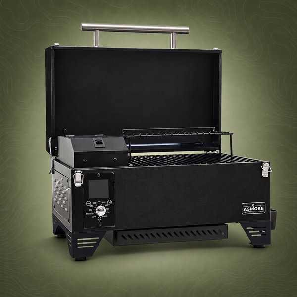 ASMOKE AS350 Portable Wood Pellet Grill and Smoker, Cyder Black
