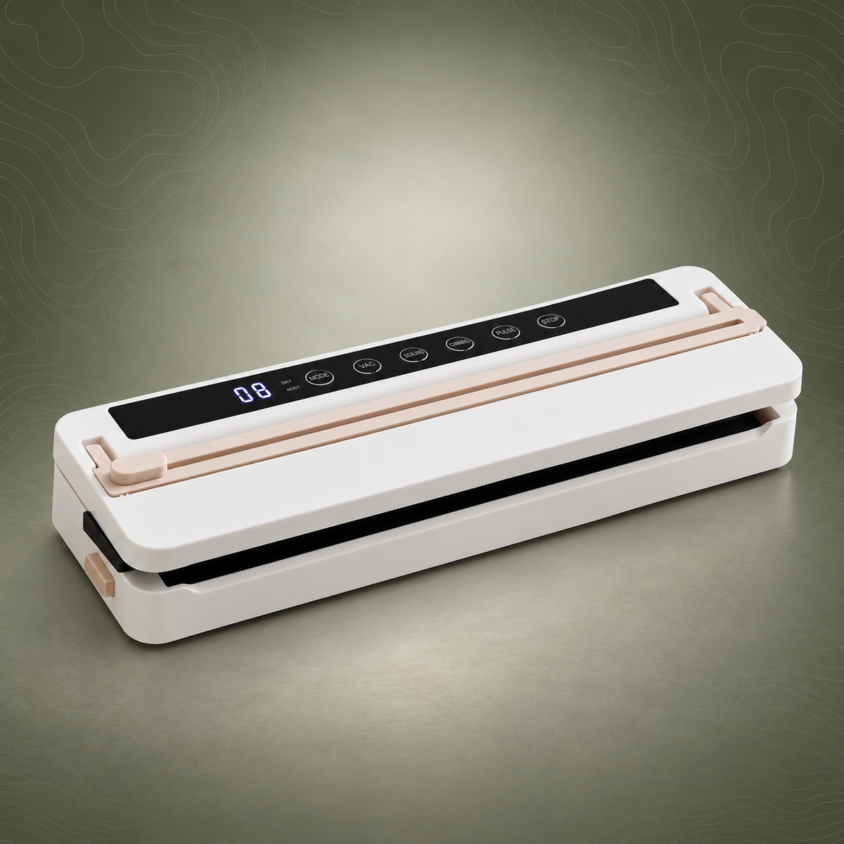 Devanti Food Vacuum Sealer, 6 Modes, LED Timer, White