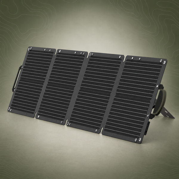 JumpsPower 100W Foldable Solar Panel, USB-C, USB-A & DC Output