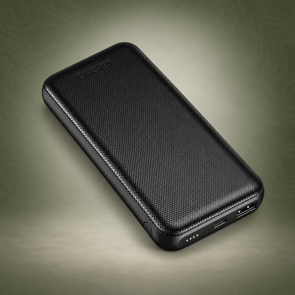 CHOETECH B650-CC 10000mAh Wireless Power Bank, 18W PD, Black