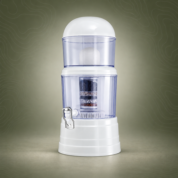 Devanti 14L Benchtop Gravity Water Filter, White