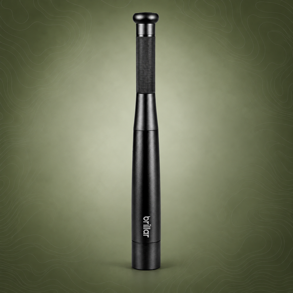 Brillar Aluminium Long Torch, 35cm, Black