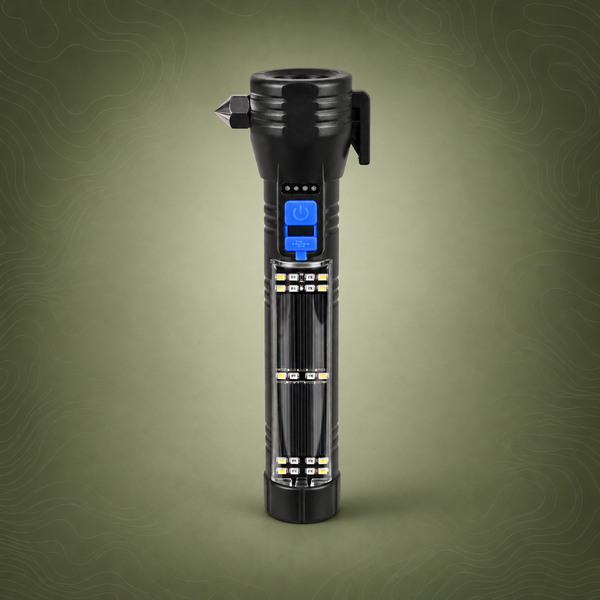 Brillar Solar & USB-C Rechargeable Trekking Torch, 150 Lumens