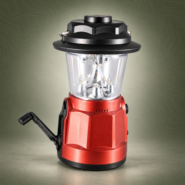 Hand Crank Dynamo LED Lantern FM Radio with Compass