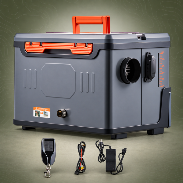 8kW Portable Diesel Air Heater, 12V/24V, 5L Tank, Bluetooth App
