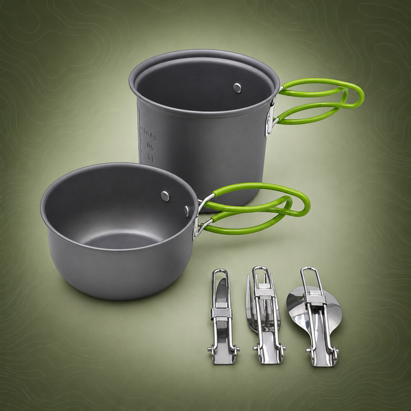 Compact Camping Cookware Set – Lightweight & Portable | PrepPro