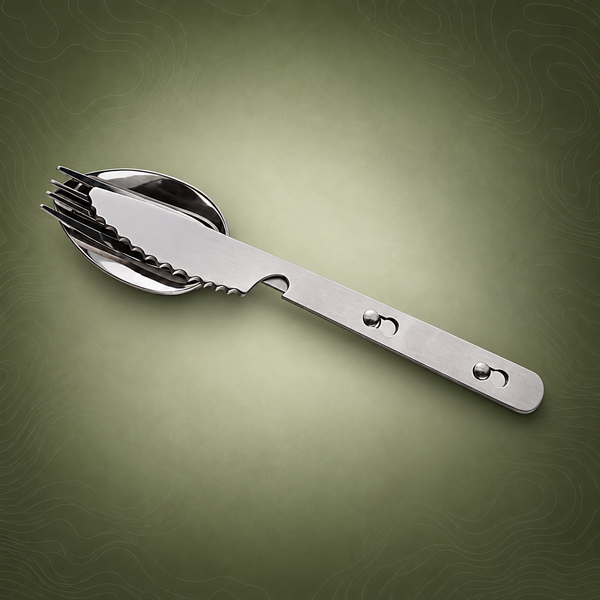 Stainless Steel Camping Cutlery Set – Durable & Compact | PrepPro