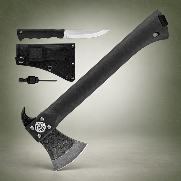 Survival Axe & Knife Set – Multi‑Purpose Outdoor Tools | PrepPro