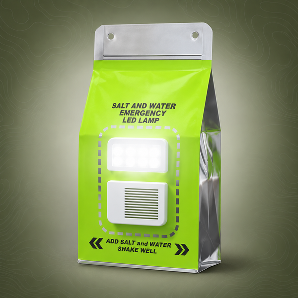 Saltwater Emergency Lamp – Battery‑Free Survival Light | PrepPro