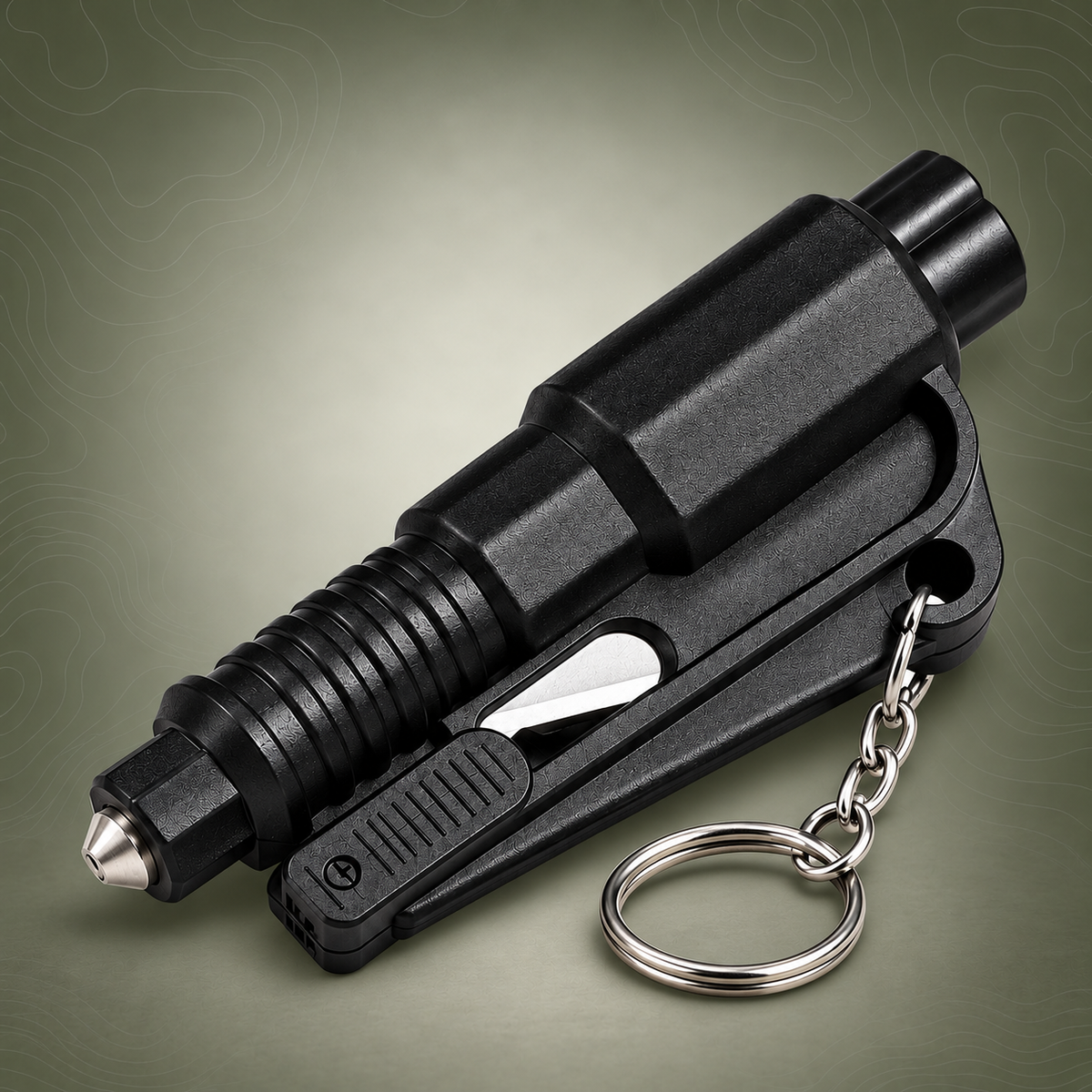 Emergency Car Safety Hammer – 3‑in‑1 Rescue Tool