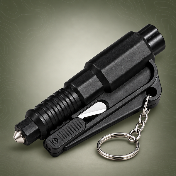 Emergency Car Safety Hammer – 3‑in‑1 Rescue Tool | PrepPro