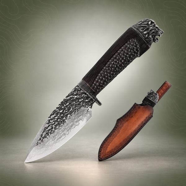 Damascus Steel Survival Knife – Wildling Series | PrepPro