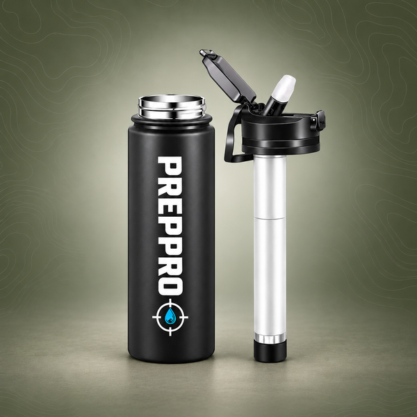 Stainless Steel 4‑Stage Purification Bottle | PrepPro