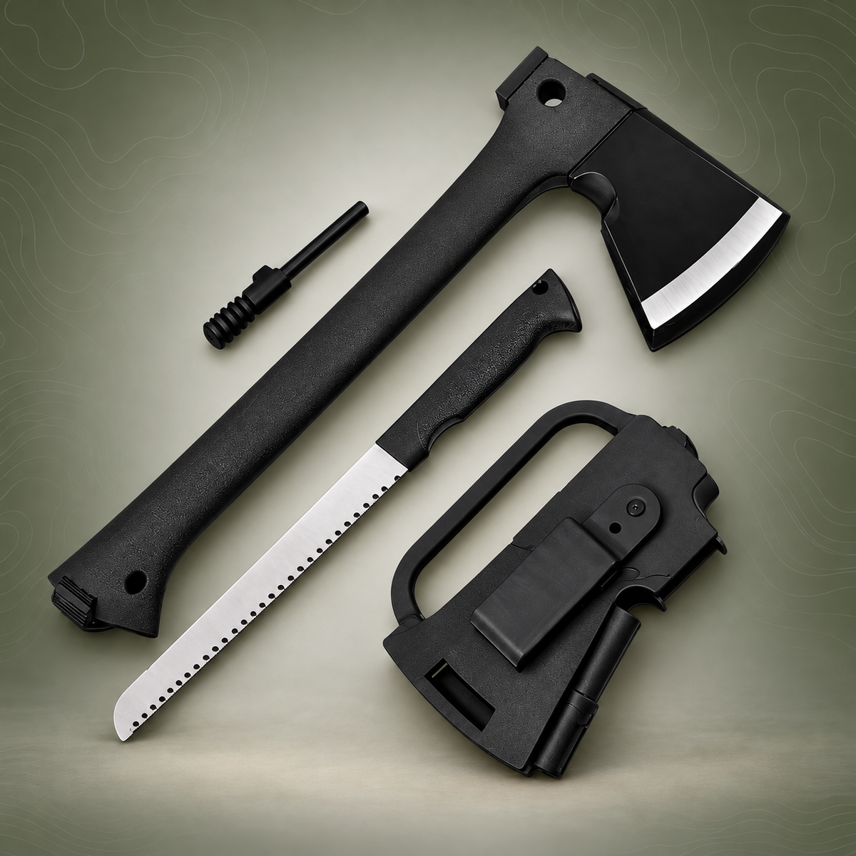 3‑in‑1 Survival Axe System