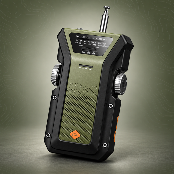 Solar Crank Radio – 4000mAh Power Bank & Emergency lighting