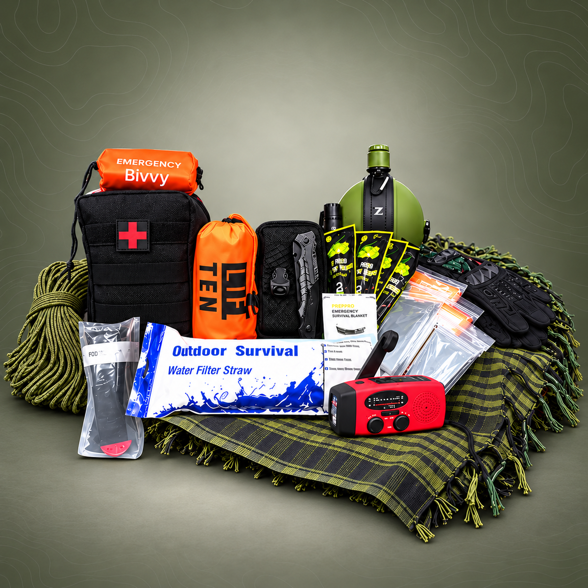 PrepPro Basecamp Survival Contents Pack – Build Your Own Kit