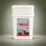 OnTrack 5‑Day GoBucket | Emergency Food Supply Kit on subtle topography background