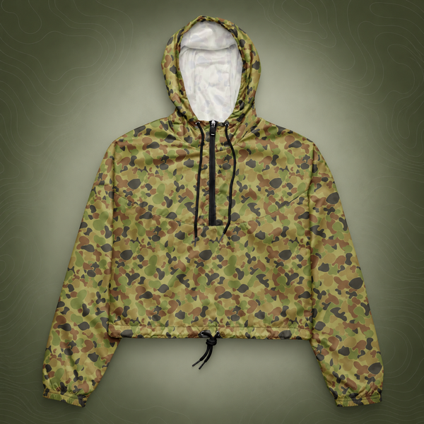 89 Apparel AusCam Women’s cropped windbreaker