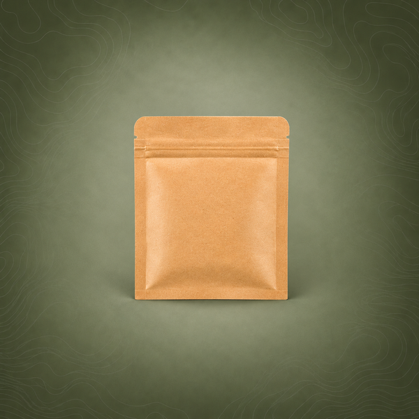 Kraft Paper Mylar Storage Pouches - 6 x 8cm (250 Pack)