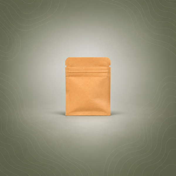 Kraft Paper Mylar Storage Pouches - 6 x 8cm (250 Pack)